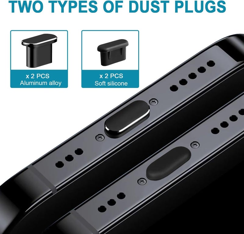Goweewon USB C Dust Plug, USB C Port Plug Cover Compatible with iPhone 17, Ari,17 Pro,17 Pro Max, iPhone 16/15 (Pro, Plus, Pro Max) Galaxy S24–S8, iPad & Type-C Devices Charging Port Protector Dust Cover - Image 4